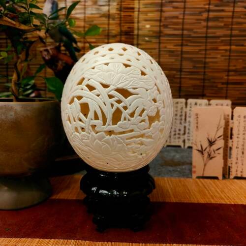 Goose Egg Light and Shadow Carving